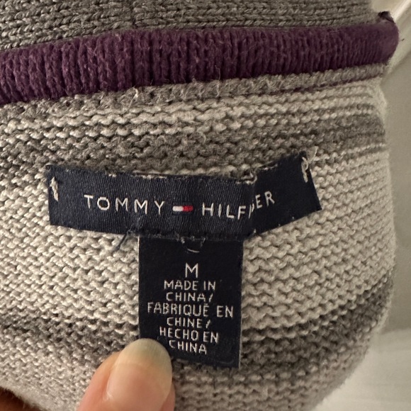 Vintage Tommy Hilfiger Striped Button Down Cardigan Sweater - Picture 7 of 10